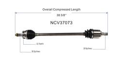 GSP - GSP NCV37073 Front Right CV Axle Assembly for Hyundai/Kia 2.4 FWD - Image 6