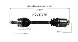 GSP - GSP NCV37075Front Right CV Axle Assembly for Hyundai/Kia 3.3 - Image 6