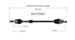 GSP - GSP NCV37091 Front Right CV Axle Assembly for 12-17 Hyundai Accent - Image 6