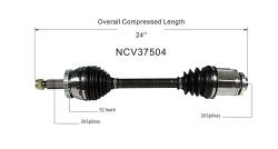 GSP - GSP NCV37504 Front Right CV Axle Assembly for Hyundai 2.7 AWD FWD - Image 6