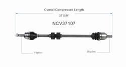 GSP - GSP NCV37107 Front Right CV Axle Assembly for Hyundai 2.0 - Image 6
