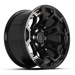 Defiant - Defiant Wheels DF03-18090-6550-12B DF03 18x9 6x5.5 -12mm Gloss Black - Image 1