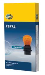 Hella - HELLA 3757A S8 Turn Signal 12V 27/7W Light Bulb W2.5X16Q Amber - Image 2