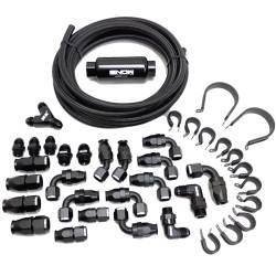 Snow Performance - Snow Performance SNF-60801B 8an Braided Stainless Fuel Line Kit Black line - Image 1
