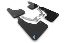 Rally Armor - Rally Armor MF87-BAT-BLK-PBL Black Mud Flap White Logo - Image 1