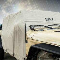 Smittybilt - Smittybilt 1081 Car Cover w/Door Flaps Gray for 20-26 Jeep Gladiator JT - Image 4