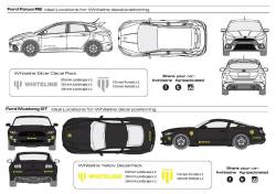 Whiteline - Whiteline KWM002 Exterior Black Decal Pack - Image 1