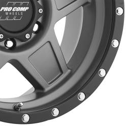 Pro Comp Wheels - Pro Comp Wheels PA35 PREDATOR 17x8.5 6x5.5 0mm Dark Gray/Black PXA2635-78583 - Image 1