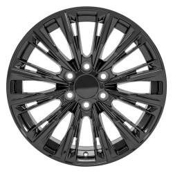 OE Wheels LLC - OE Wheels CA93-20090-6550-28B Replica CA93 Cadillac Escalade 20x9 Gloss Black - Image 2