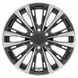 OE Wheels LLC - OE Wheels CA93-20090-6550-28PG Escalade Replica CA93 20x9 Gunmetal Polished Face - Image 2