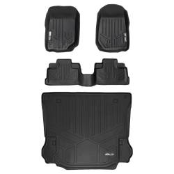 SMARTLINER - SMARTLINER SA0139/B0073/D0139 Front/Rear BLACK Floor Liners for Wrangler JK 4DR - Image 1