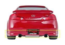 Stillen - Stillen 103618 Rear Bumper Lower Valance Unpainted for 03-07 Infiniti G35 Coupe - Image 1