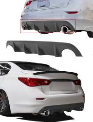 Stillen - Stillen KB11222 Rear Diffuser Unpainted for 14-17 Infiniti Q50/V37 - Image 2