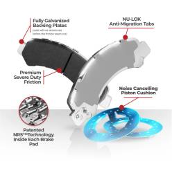 NRS Brakes - NRS Brakes NC956 FRONT Disc Brake Pad Set for Chevy/Pontiac & Saturn - Image 2