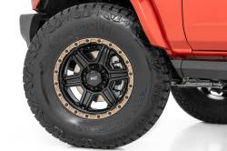 Rough Country Suspension Systems - Rough Country 79181218A 79 Series Wheel 18x9 5x5.0 -12mm Matte Black/Bronze - Image 6