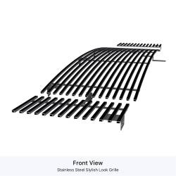 APS - APS Stainless Billet Grille Black 99-04 Super Duty/Excursion GR06HEJ86J - Image 2