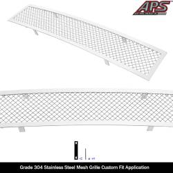 APS - APS Wire Mesh Bumper Grille-Polish for 16-19 Nissan Titan GR14GFC96T - Image 2