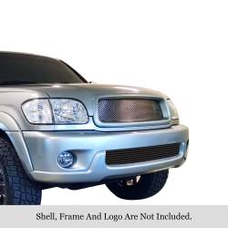 APS - APS Stainless Billet Bumper Grille Black for 01-04 Toyota Sequoia GR20FEC97J - Image 1