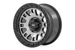 Rough Country Suspension Systems - Rough Country 82 Series Wheel 17x9 5x5.0 -12mm Gloss Black/Machined 82170918M - Image 1
