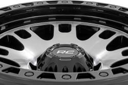 Rough Country Suspension Systems - Rough Country 82 Series Wheel 17x9 5x5.0 -12mm Gloss Black/Machined 82170918M - Image 3