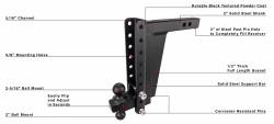 BulletProof Hitches - BulletProof ED2012 2.0" Extreme Duty 12" Drop Or Rise Hitch - Image 7