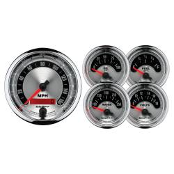 AutoMeter - AutoMeter 1202 American Muscle 5Pc Gauge Kit Speedo/Oil/Water/Volt/Fuel - Image 1