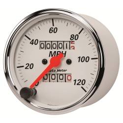 AutoMeter - AutoMeter 1396 Arctic White Mechanical Speedometer Gauge 0-120mph 3-1/8" - Image 2