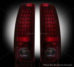 Recon - Recon 264173RBK Chevy Silverado & GMC Sierra LED Taillights Red Smoked Lens - Image 1