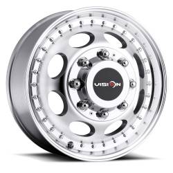 Vision Wheels 181Z Hauler 19.5x6.75 8x170 102mm Machined 181Z9670MF