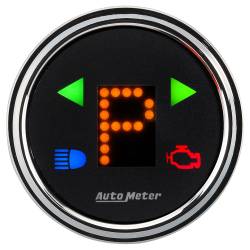 AutoMeter - AutoMeter 1460 Designer Black Chrome Auto Transmission Shift Indicator 2-1/16" - Image 2