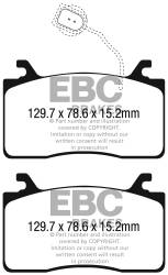 EBC Brakes - EBC Brakes DP42325R Yellowstuff Street & Track Brake Pads for Giulia Stelvio - Image 1