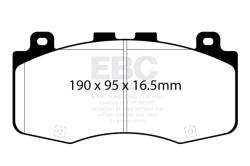 EBC Brakes - EBC Brakes DP42400R Yellowstuff Street & Track Brake Pads - Image 1