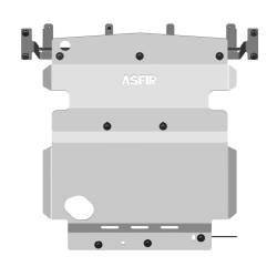 Asfir 4x4 - Asfir 4x4 508058 Skid Plate for Nissan 3.8/4.0 - Image 8