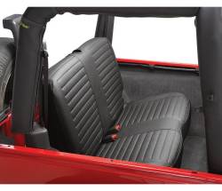 Bestop 29221-15 Vinyl Rear Seat Cover Black Denim for 97-02 Jeep Wrangler TJ