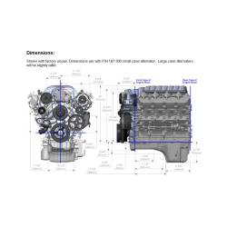 Holley - Holley Performance 20-310BK Accessory Drive Belt Kit for Ford Car 415 445 Godzil - Image 4