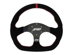 PRP 13" Comp-R Suede Wrap Steering Wheel Black/Red G253