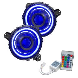 Oracle Lighting - Oracle 5839-504-B Oculus ColorSHIFT Bi-LED Projector Headlights for Jeep JL/JT - Image 1