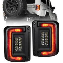 Oracle Lighting - Oracle 5891-504-T Black Series Flush Mount LED Taillights for Jeep Wrangler JK - Image 1