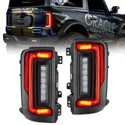 Oracle Lighting - Oracle 5892-504-T Black Series Flush Style Tinted LED Tail Lights 21-25 Bronco - Image 1