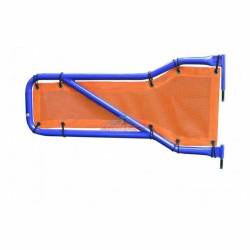 Steinjager - Steinjager Mesh Tube Door Covers Front-Orange for Wrangler JL J0048367 - Image 1