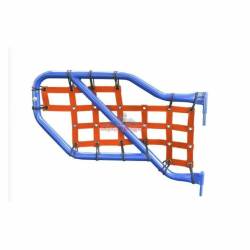 Steinjager - Steinjager Cargo Net Tube Door Covers Rear-Orange for Wrangler JL J0048421 - Image 1