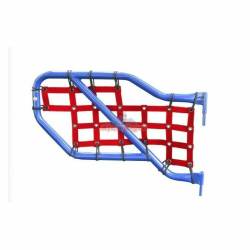 Steinjager - Steinjager Cargo Net Tube Door Covers Rear Red for Wrangler JL J0048423 - Image 1