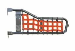 Steinjager - Steinjager Cargo Net Tube Door Covers Front-Orange for Jeep CJ7 J0045664 - Image 1