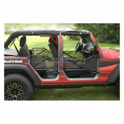 Steinjager - Steinjager Mesh Tube Door Covers Front Black for Wrangler JL J0048359 - Image 2