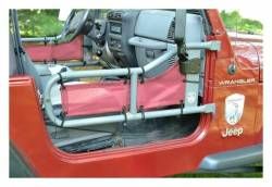 Steinjager - Steinjager Mesh Tube Door Covers Front-Mauve for Jeep Scrambler J0045620 - Image 3