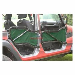 Steinjager - Steinjager Mesh Tube Door Covers Front-Green for Wrangler JL J0048366 - Image 2