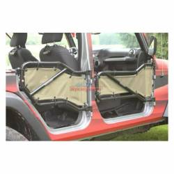 Steinjager - Steinjager Mesh Tube Door Covers Rear Tan for Wrangler JL J0048382 - Image 2