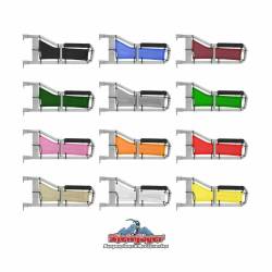 Steinjager - Steinjager Mesh Tube Door Covers Front-Blue for Wrangler YJ J0043868 - Image 2