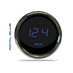 Intellitronix - Intellitronix MS9015B LED Digital Voltmeter 2-1/16" 7 To 25.5 Volts Chrome Blue - Image 1