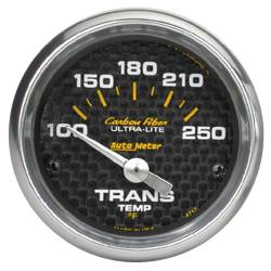 AutoMeter - AutoMeter 4757 Carbon Fiber Electric Transmission Temp Gauge 100-250°F 2-1/16" - Image 1